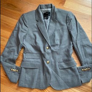 J. CREW Classic SchoolBoy Blazer in Grey